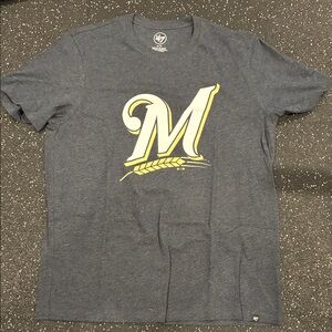 47 Brand Men's Heathered Brewers Graphic Tee
